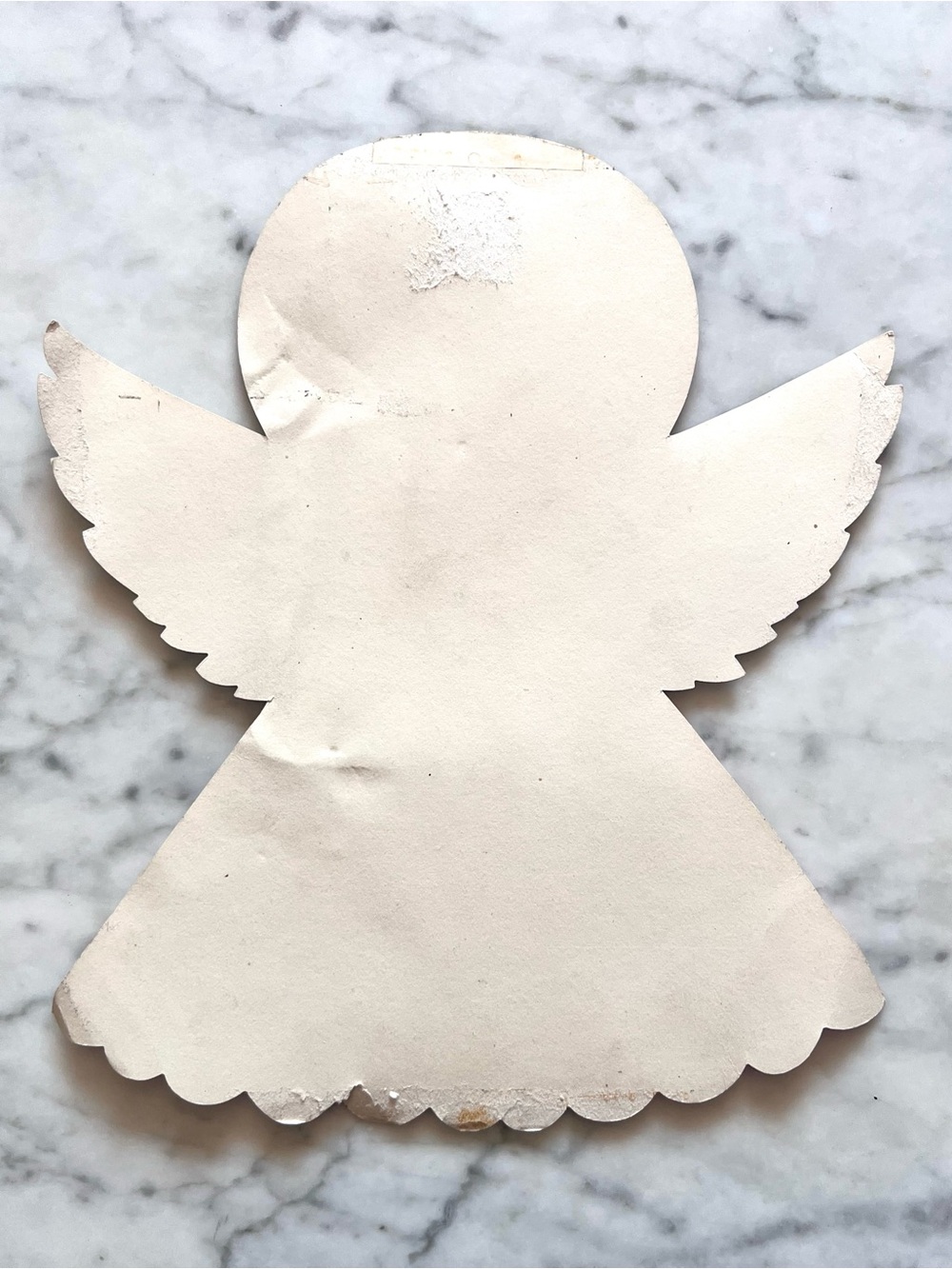 Vintage Hallmark Christmas Angel Die Cut Paper Decoration - Picture 5 of 5